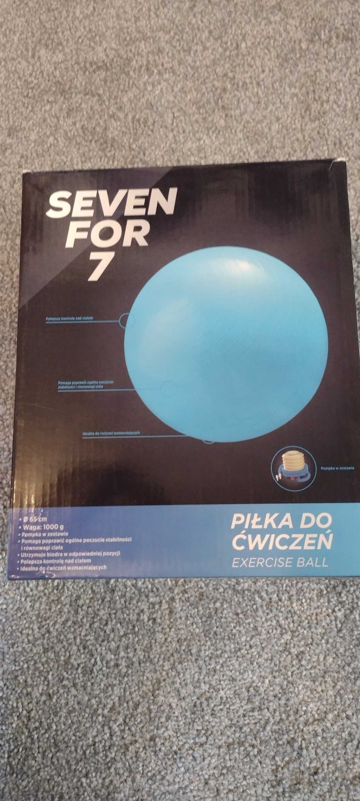 Piłka do ćwiczeń SEVEN FOR 7 średnica 65cm + Pompka