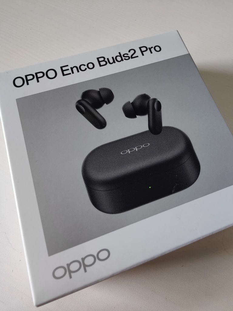 OPPO Enco Buds2 Pro słuchawki, zestaw słuchawkowy czarny NOWY