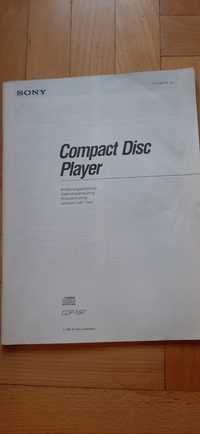 Wzmacniacz Sony Compact disco Player instrukcja