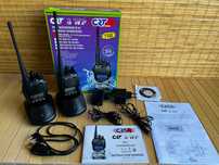 Przenośne radio PMR CRT 8WP PMR UHF, wodoodporne IP67 (2 szt.)