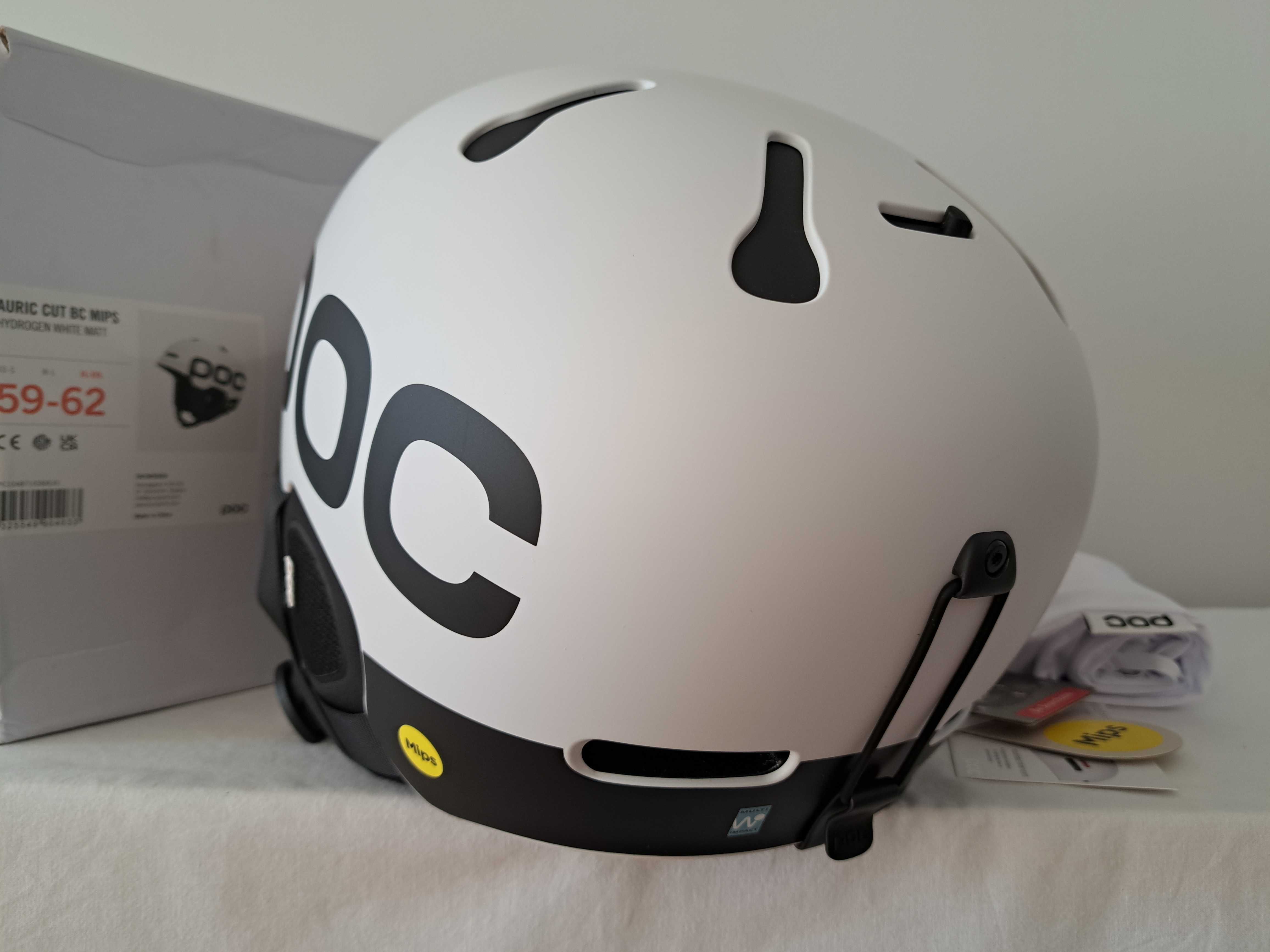 Kask narciarski POC Auric Cut BC Backcountry Mips White XL/XXL 59-62cm