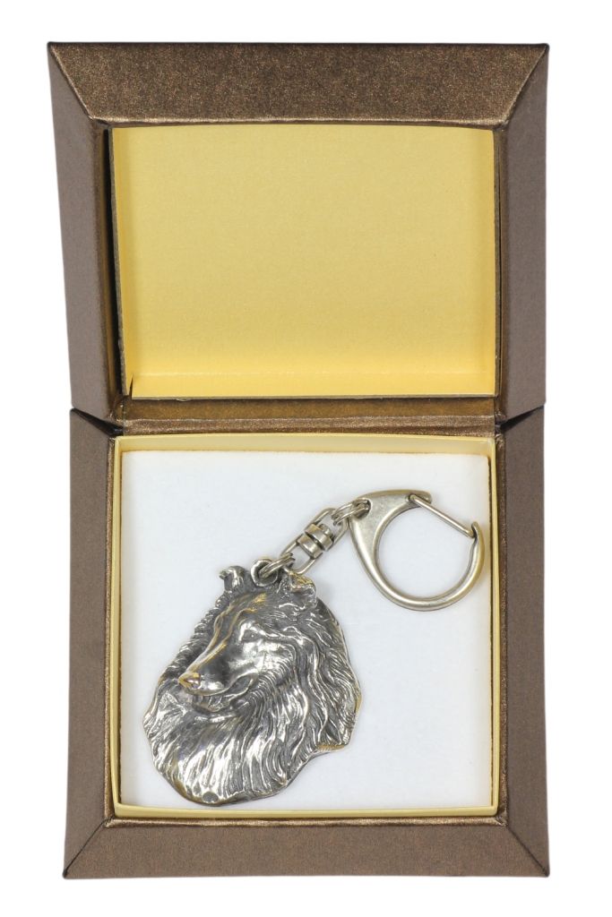 Owczarek szkocki długowłosy, Collie rough brelok w pudełku Art-Dog