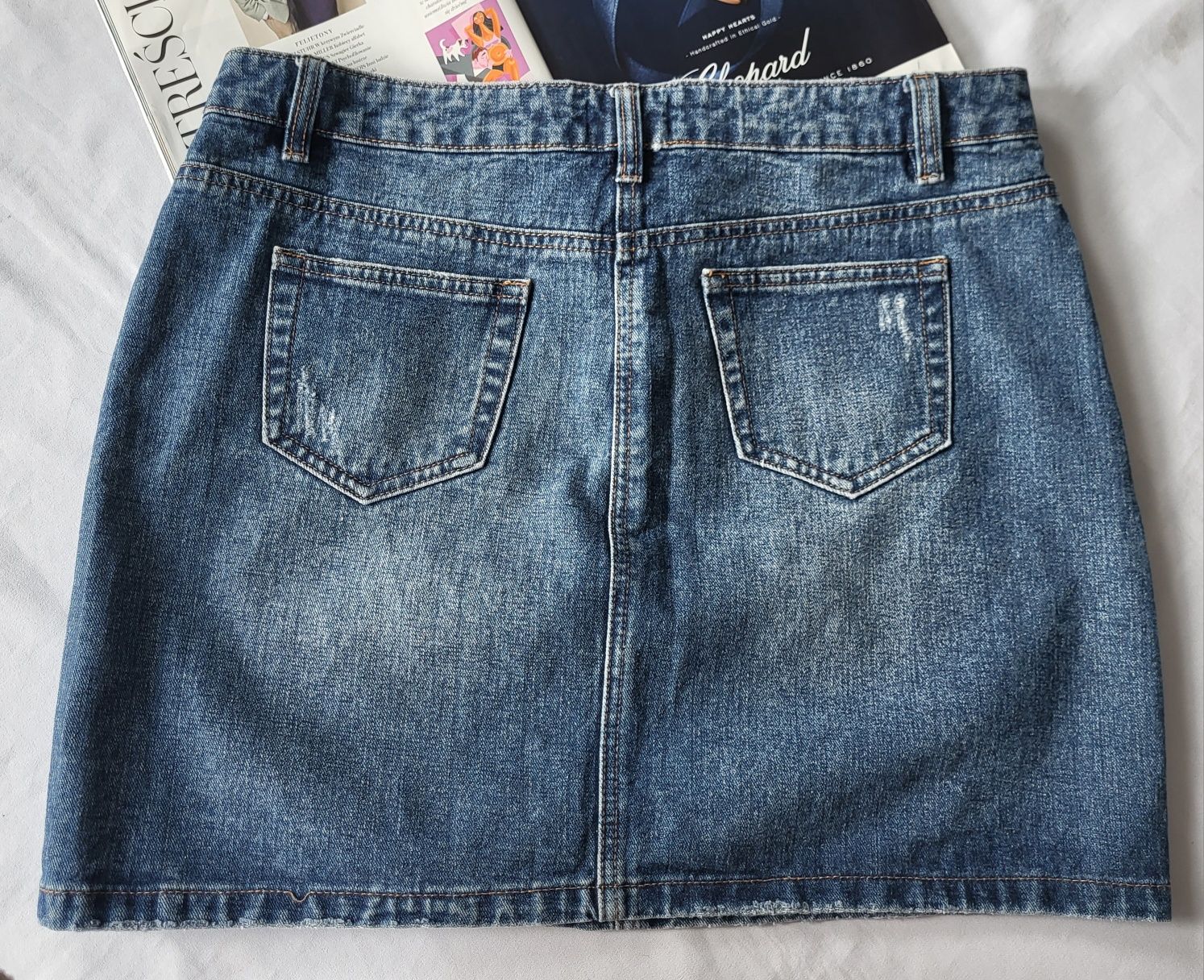 Spódnica Damska Dżinsowa Denim r.42