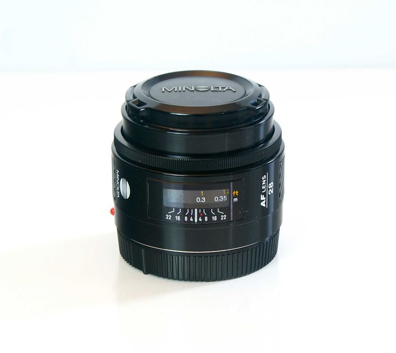 Wyjątkowa Minolta 28mm f/2.8 Sony-A Fenomenalny Stan
