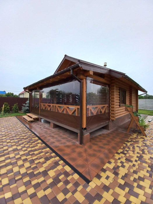 М'які вікна-штори з тканини ПВХ