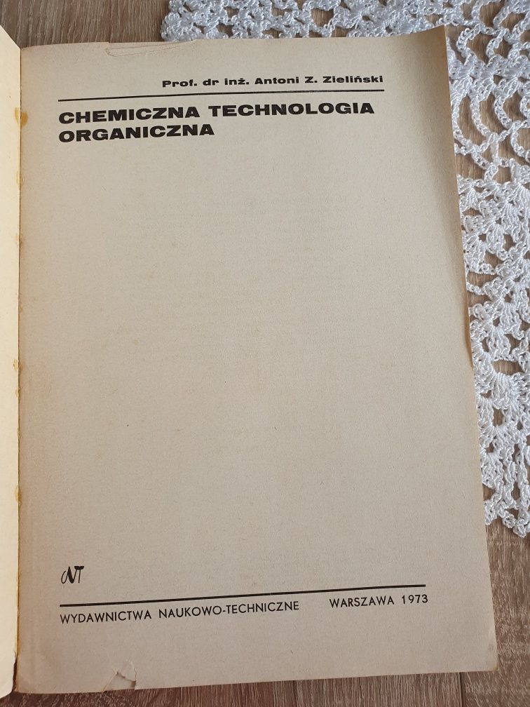 A. Z. Zieliński chemiczna technologia organiczna