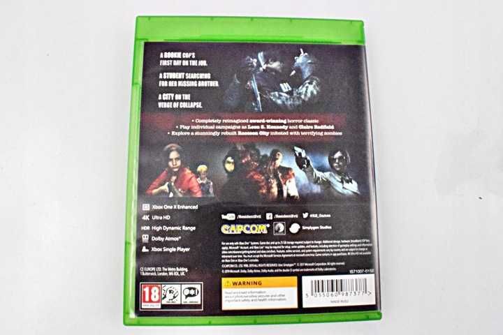 Gra na XBOX One: Resident Evil 2 Remake PL / Okładka 3D Kolekcjonerska