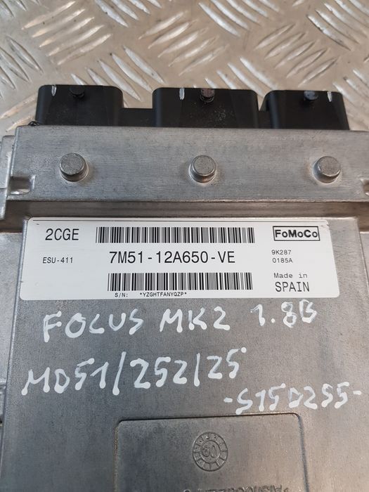 Sterownik Silnika 7M5112A650Ve Ford Focus Mk2 1.8 09R- Europa
