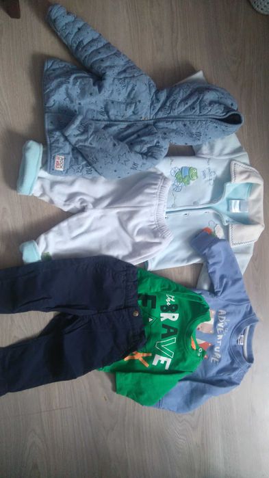 paka ubranek dla chłopca 68-74