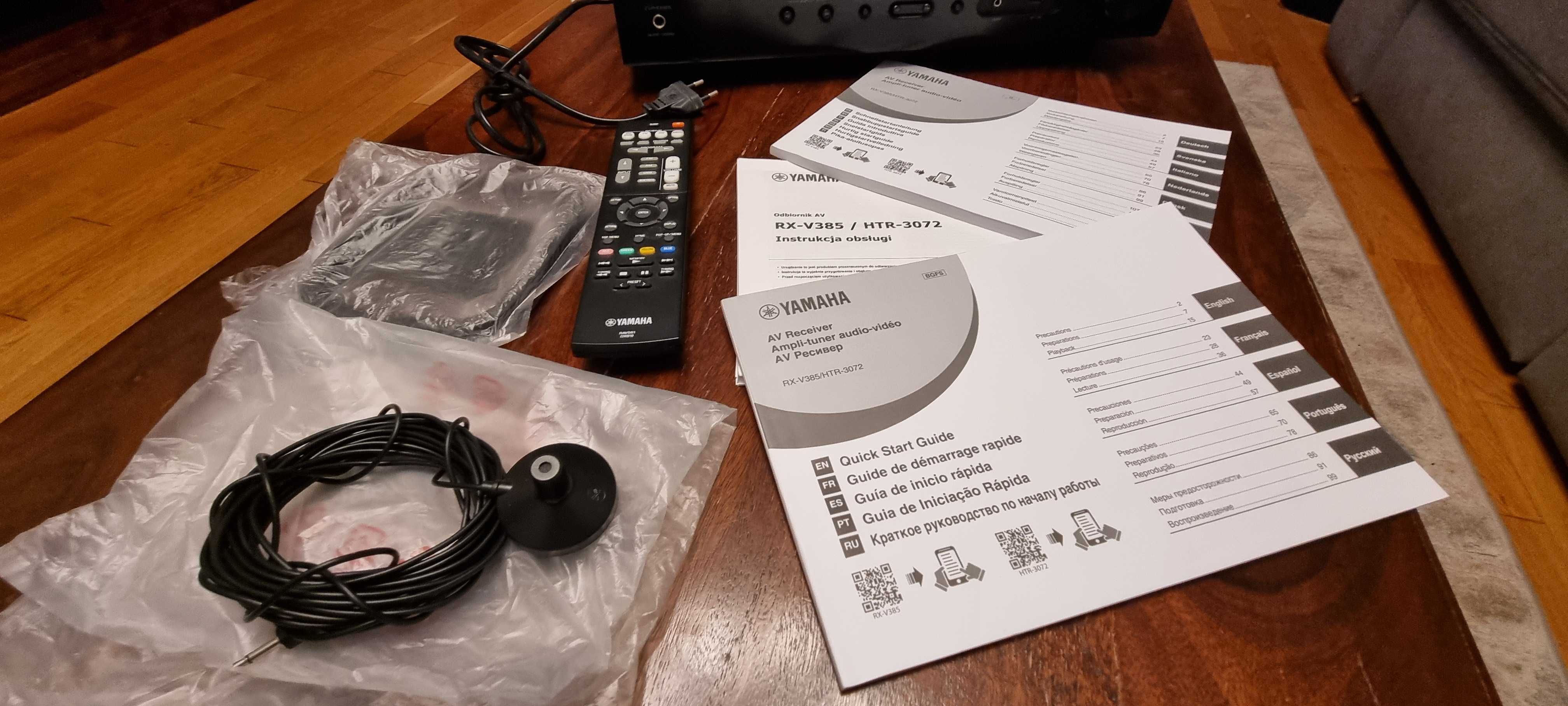 Amplituner kina domowego Yamaha RX-V385 (idealny stan)