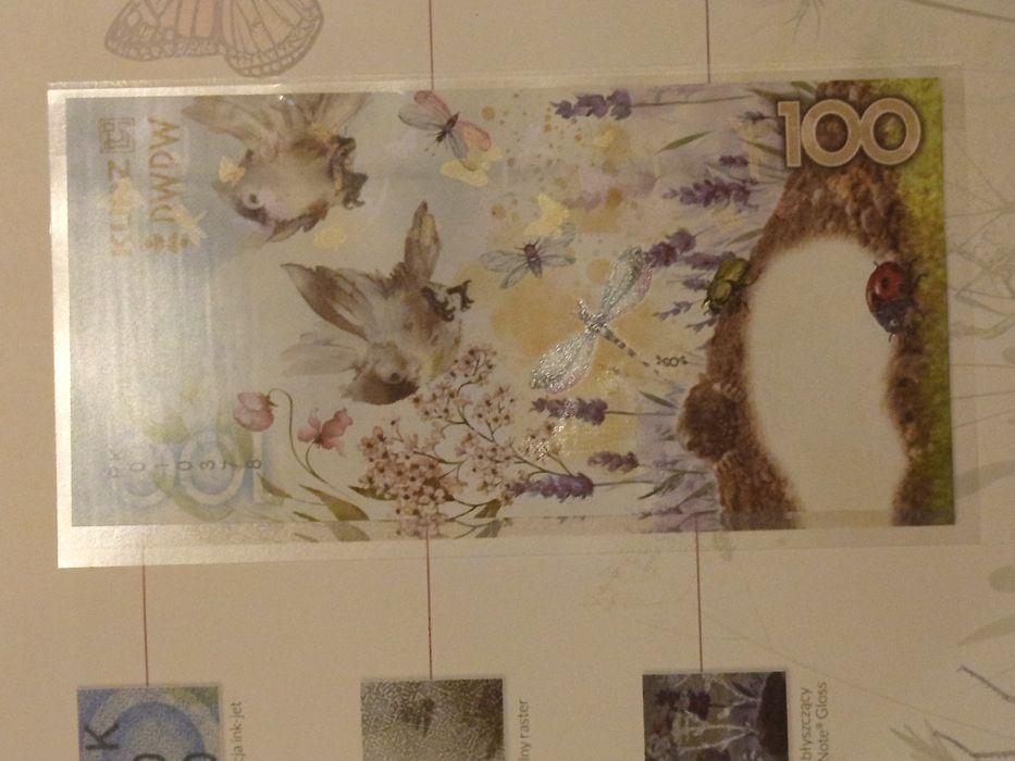 PWPW Banknot Walor Testowy Łąka Zapraszam!