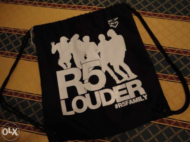 Saco oficial da "Louder Tour" dos R5 + Oferta de CD NOVO