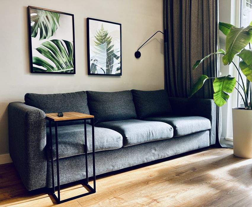 Sofa IKEA Vimle 3-osobowa, Gunnared średnioszary szara SUPER STAN