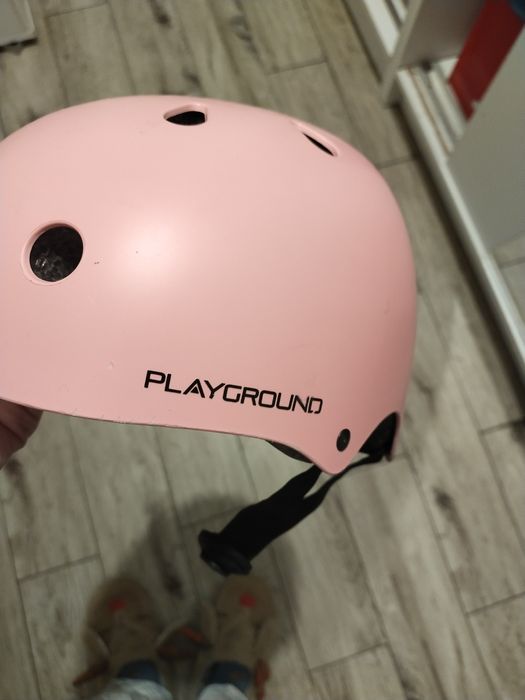 Kask dziewczęcy z lampką LED