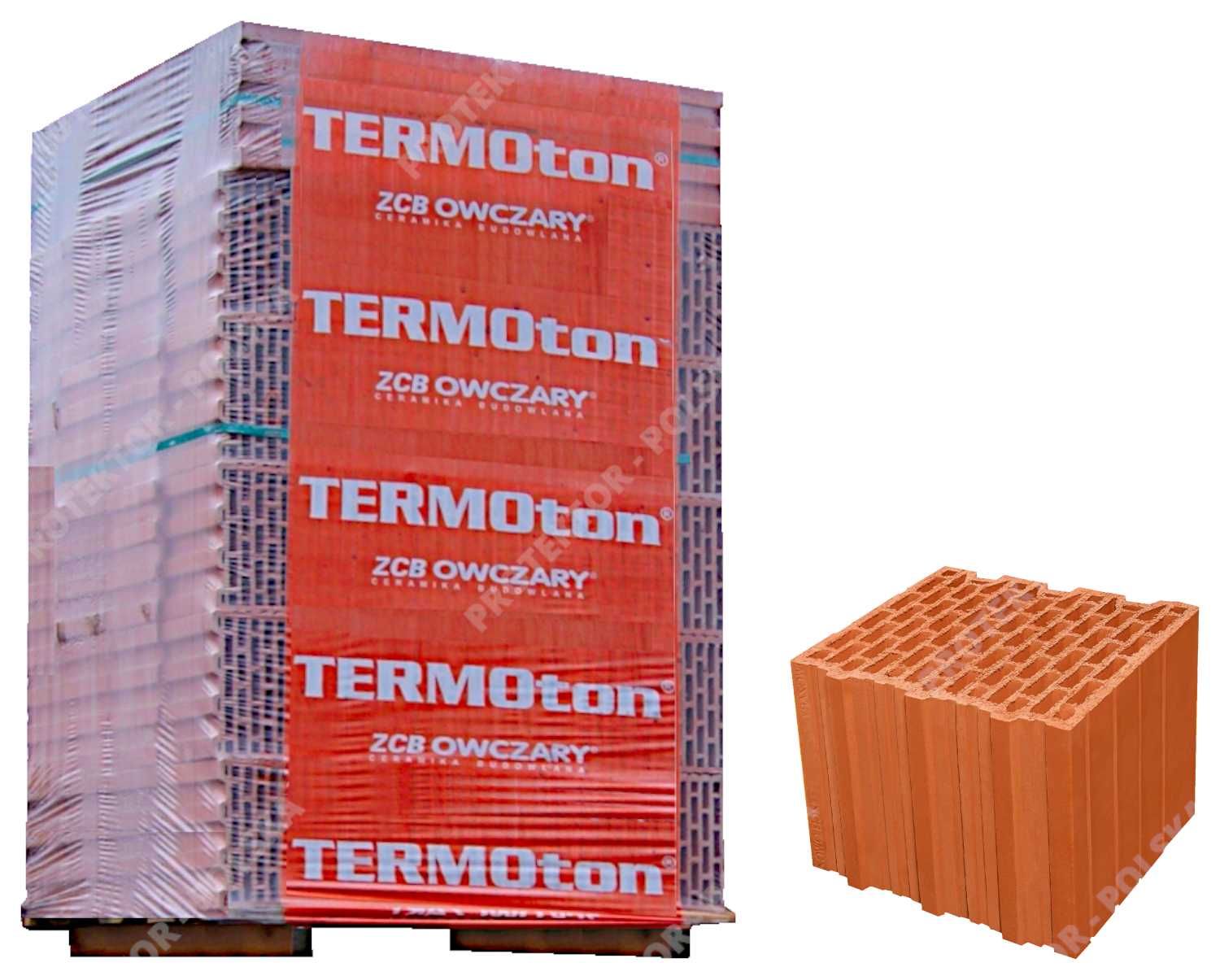 pustak TERMOTON 30cm cegła dziurawka kratówka DIAMENT SZLIF OWCZARY