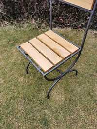 Metalowe krzesła do ogrodu tarasu