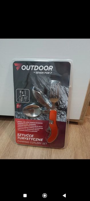 Sztućce turystyczne czerwone