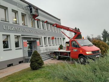 Wynajem.Podnośnik koszowy.zwyżka.usługi ALPINISTYCZNE wycinka drzew