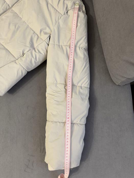 Зимова жіноча куртка-пуховик Zara ( L, 30) світло-сіра