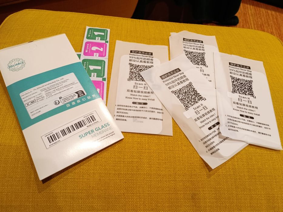 Pack de 4 películas iPhone 13 mini