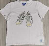 T-shirt Adidas big print duży nadruk superstar rozmiar M