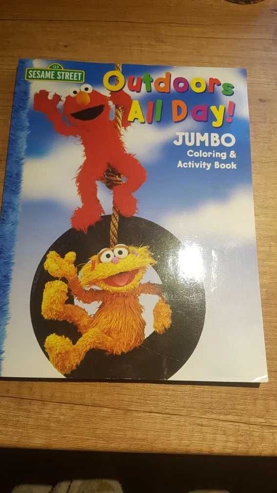 Ulica Sezamkowa Sesame Street Jumbo Coloring and Activity Book (nowa)2