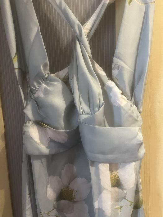 Vestido longo com flores