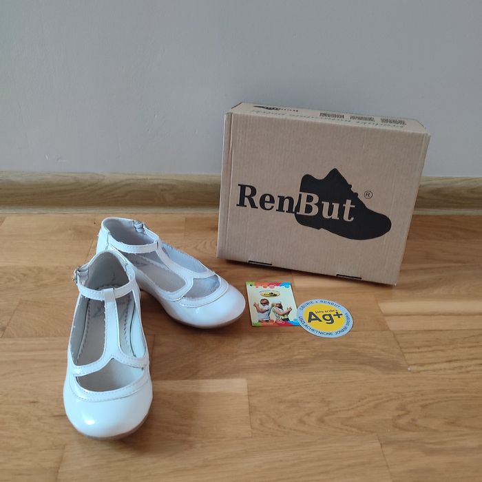 Baleriny białe, RenBut, rozmiar 30