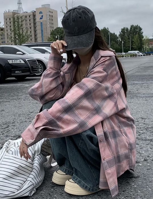 Сорочка в клітинку розмір Л(легенька байка)