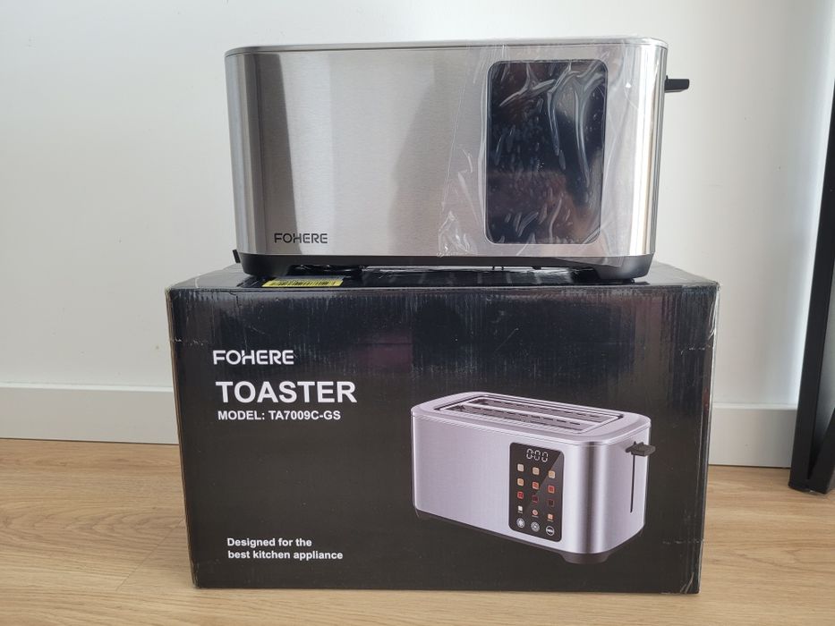 Toster FOHERE TA7009C-GS 4 kromki  1400W TACKA RUSZT
