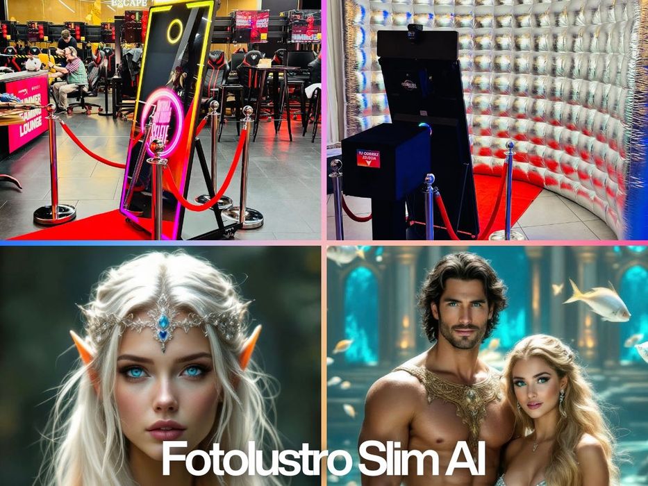Fotolustro AI, Fotobudka 360, Klasyczne, Retro wesele urodziny event