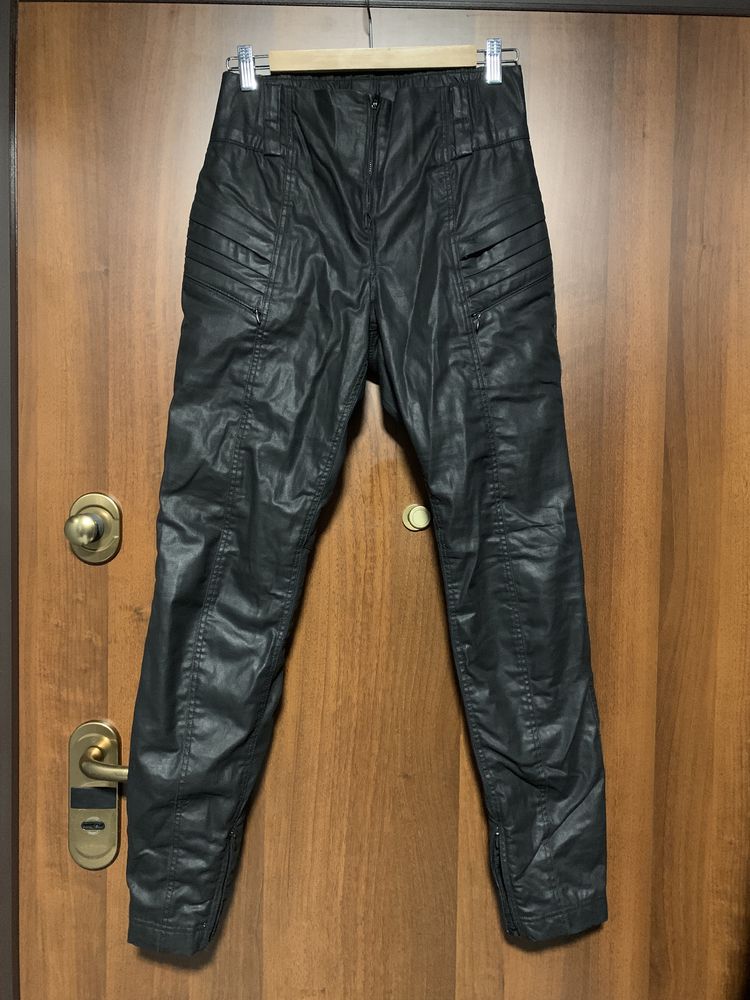 Spodnie motocyklowe Shima NOX 2.0 Czarne woskowane S