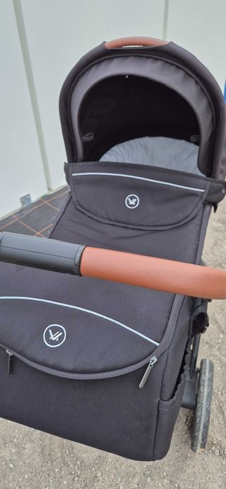 Wózek gondola spacerowy 2w1 Muuvo Quick 2.0 czarny