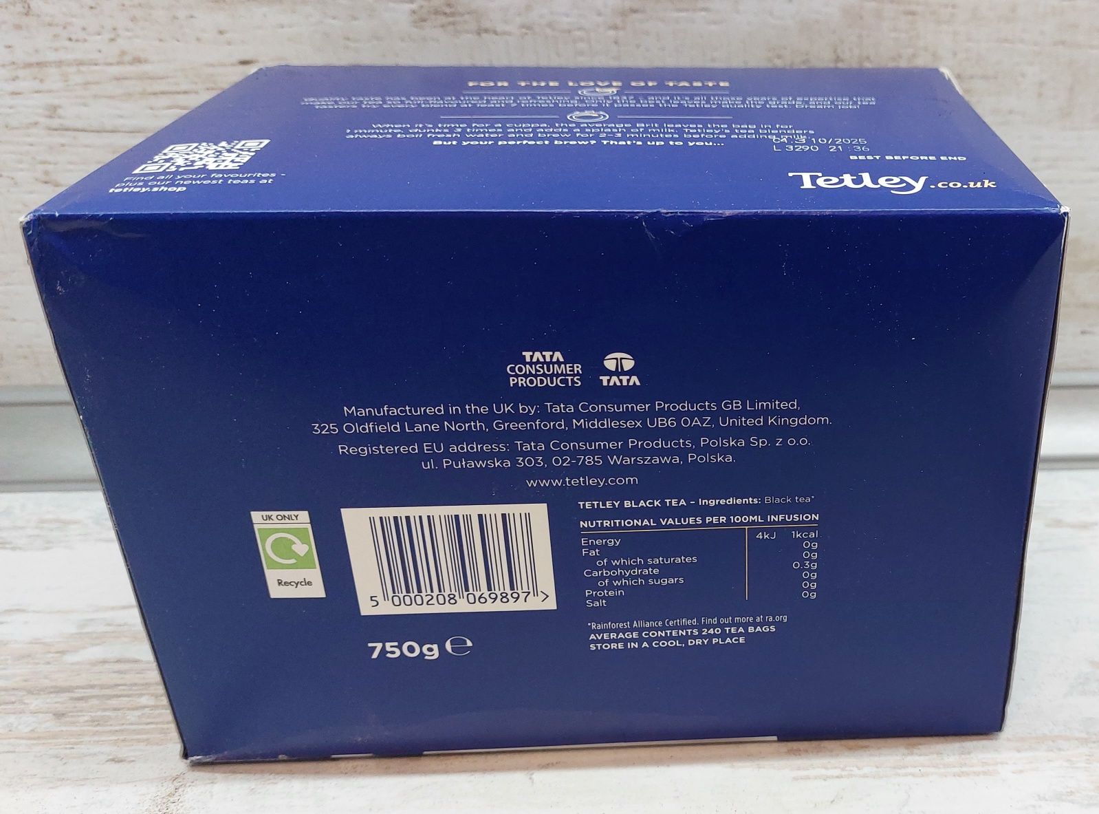 Англійський чай Tetley Тетлей