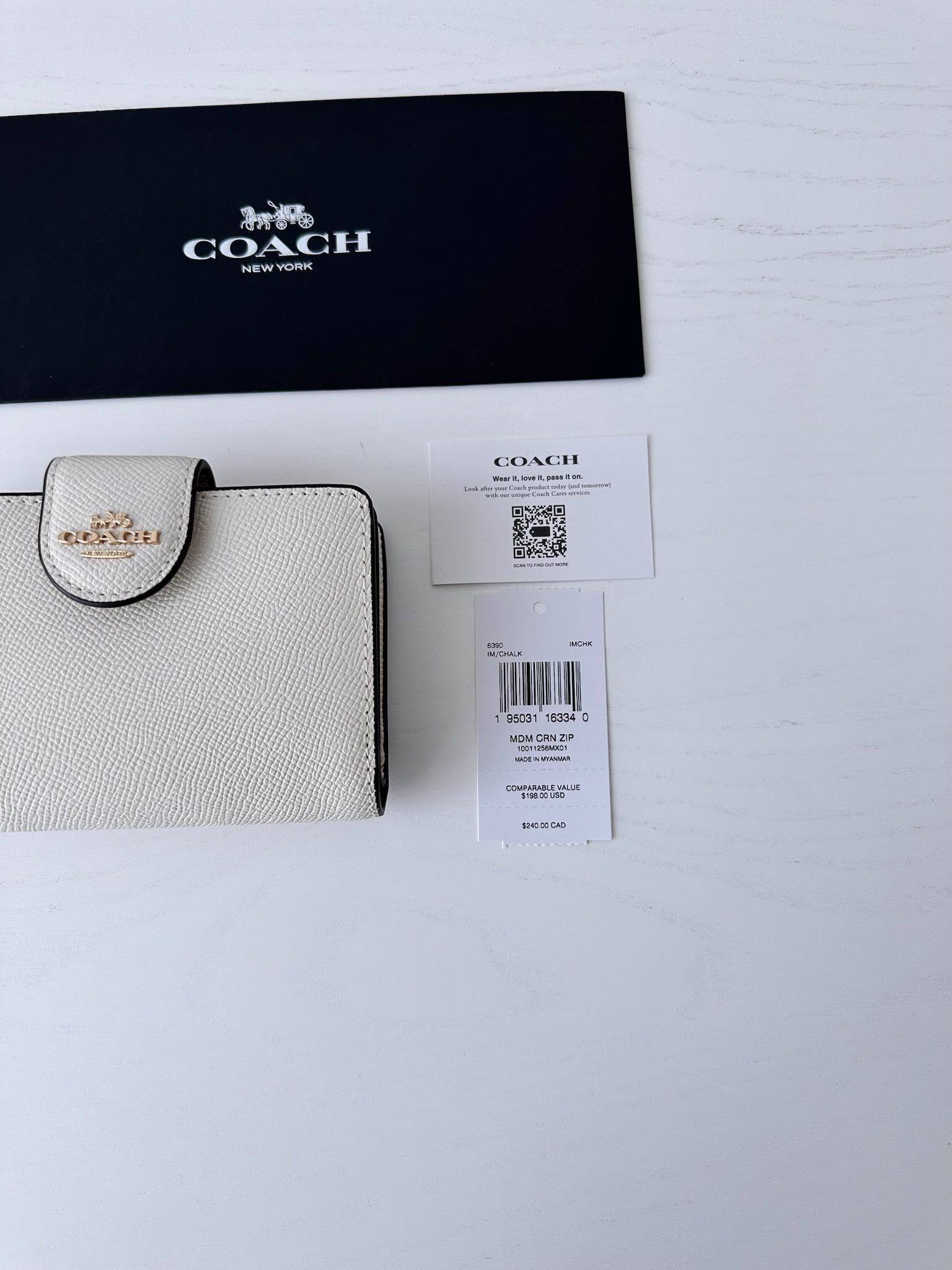 COACH Corner zip wallet Жіночий гаманець коуч оригінал женский кошелек