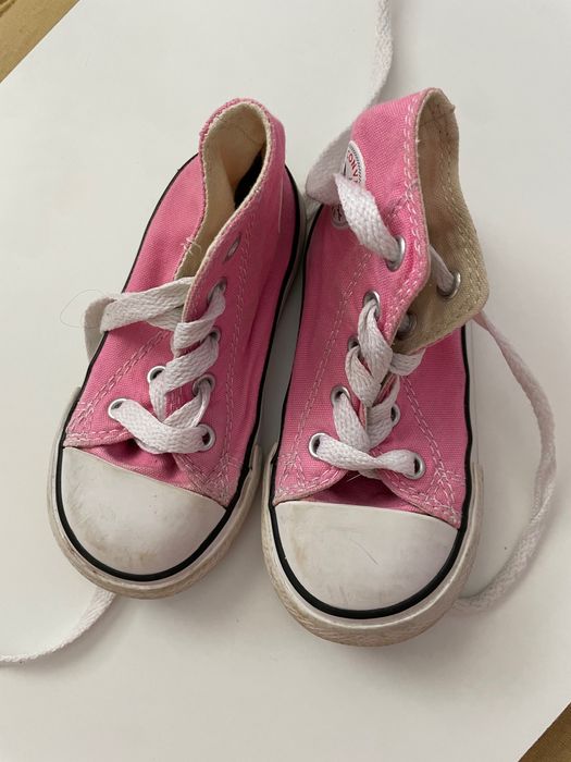 Converse trampki różowe rozmiar 22 długość 13cm