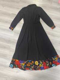 Довге плаття в квітковий орнамент  максі сукня vovk