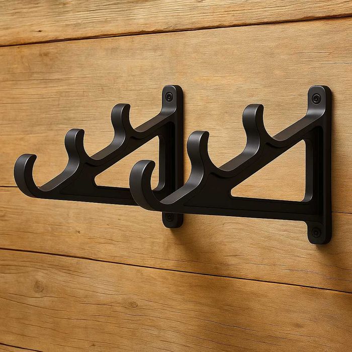 Wieszak Wędkarski Uchwyt na 3 Wędki na Ścianie Praktyczne