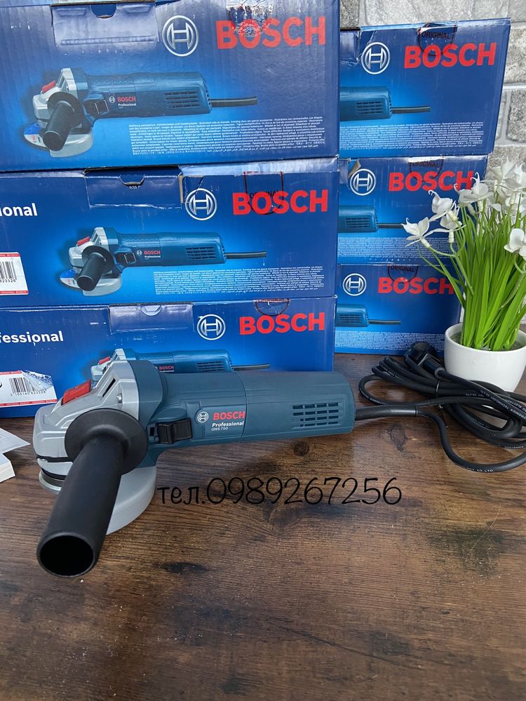 Болгарка, кутова шліфмашина, ушм, Bosch GWS 750-115 ОРИГІНАЛ