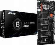 Материнська плата ASRock H510 Pro BTC+ (s1200, Intel H510, PCI-Ex16)