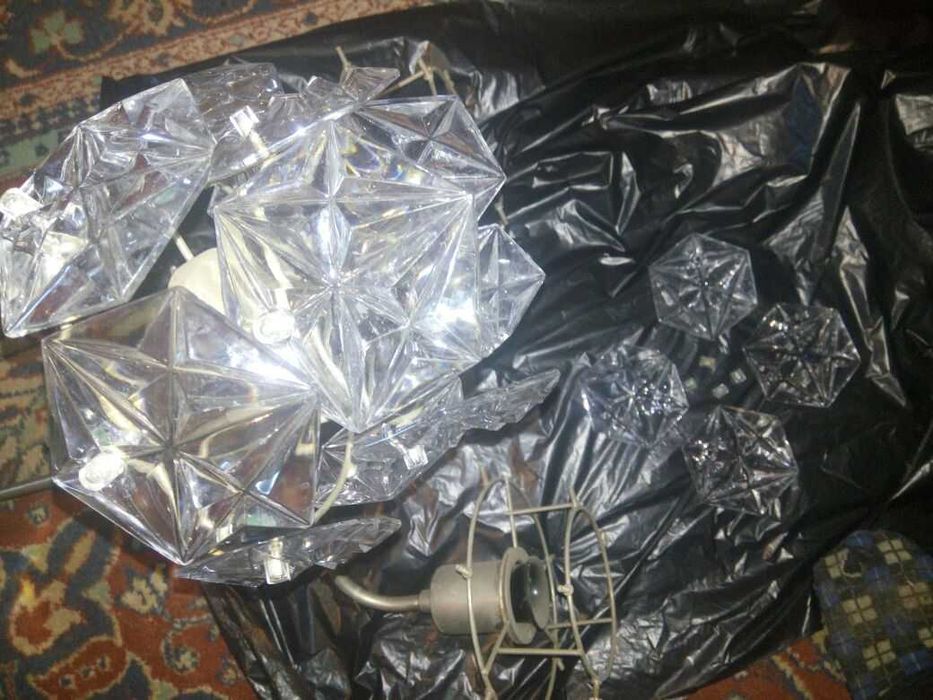 Люстра хрусталь СССР, б/у