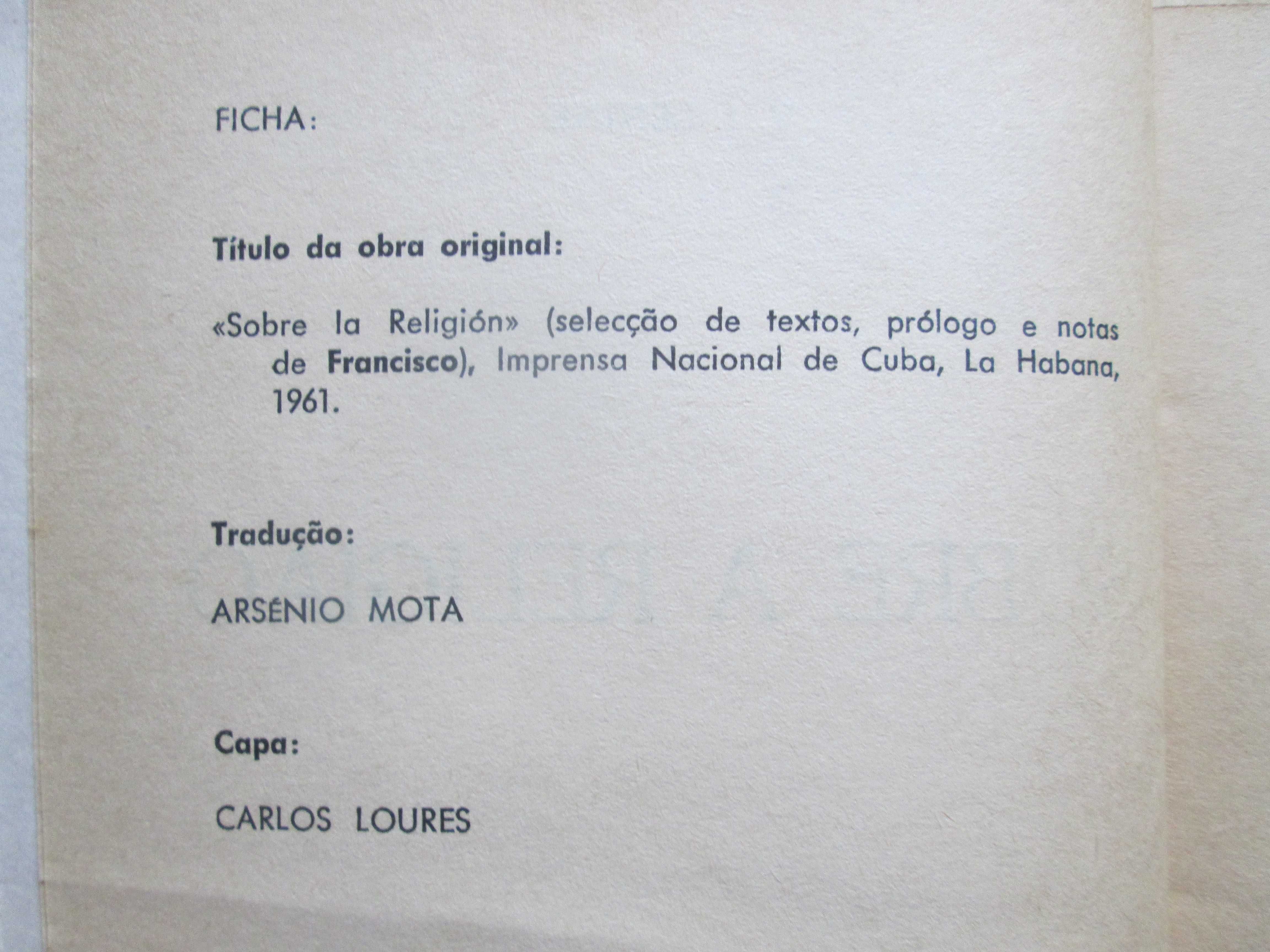 V. I. Lenine, Sobre a Religião