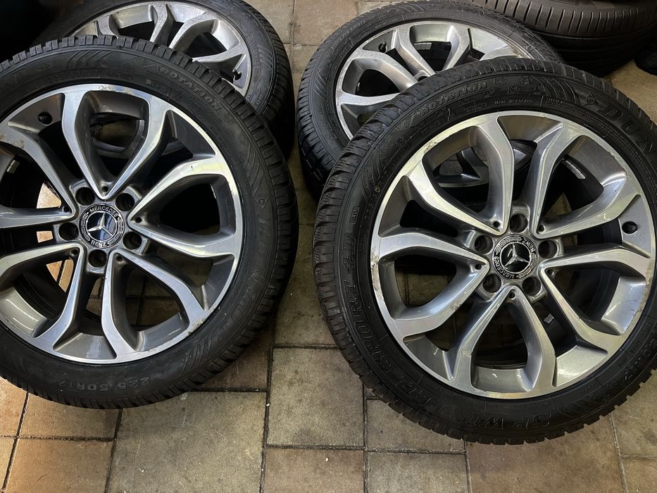 Koła zimowe Mercedes Dunlop 17” 225/50 R17 felgi opony oryginalne komp