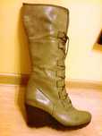 NOWE Buty-Trzewiki Damskie na koturnie40 Natural Skóra100% I-Klasa Gw6
