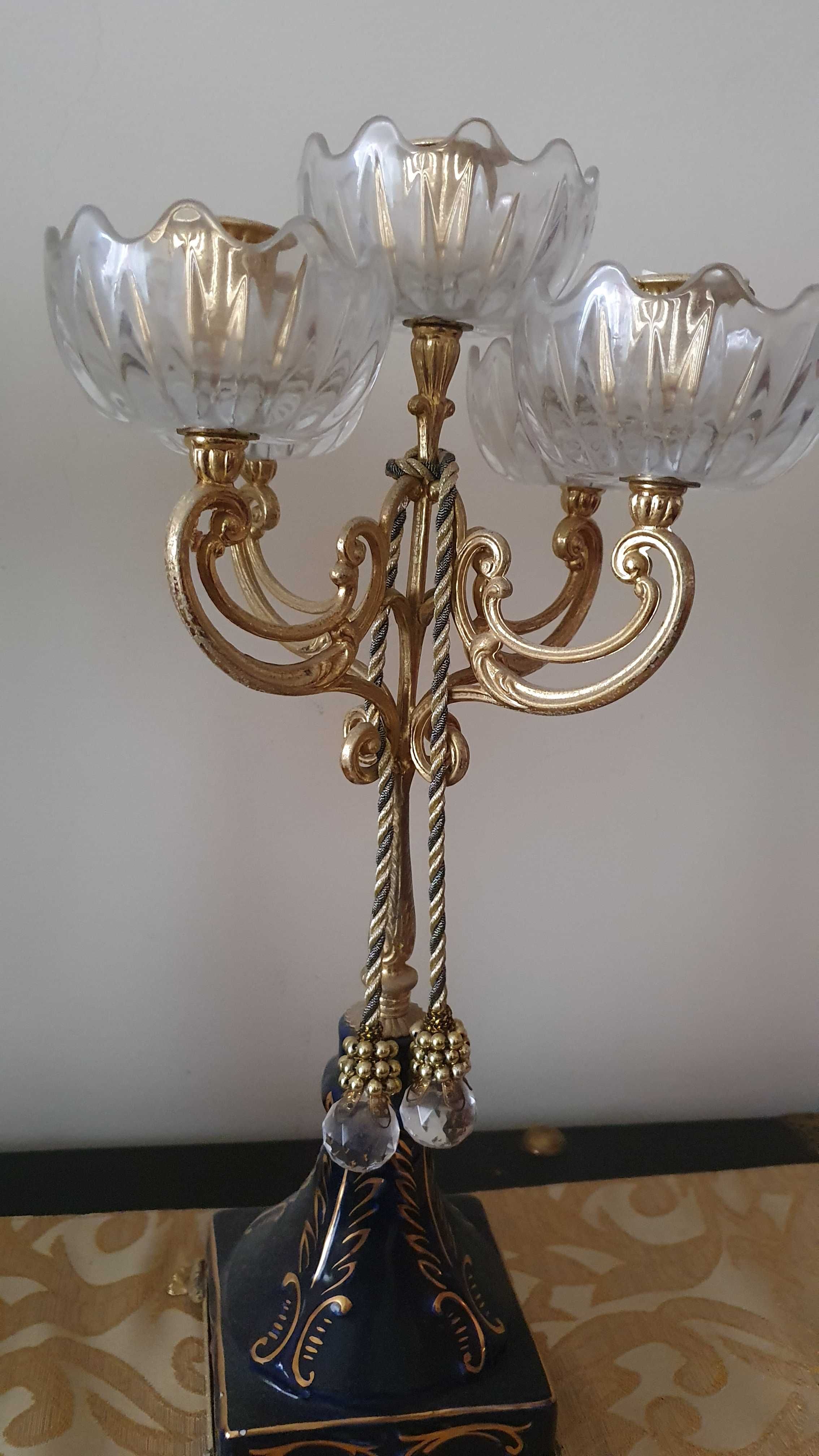 Candelabros de 5 velas "Cre Art Doré a Orfin Dorato 24%".