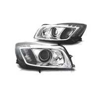 FAROIS FRONTAIS PARA OPEL INSIGNIA 08-13 LED FUNDO CROMADO