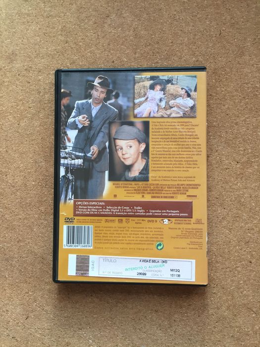 Filme DVD La Vita è Bella (A Vida é Bela)