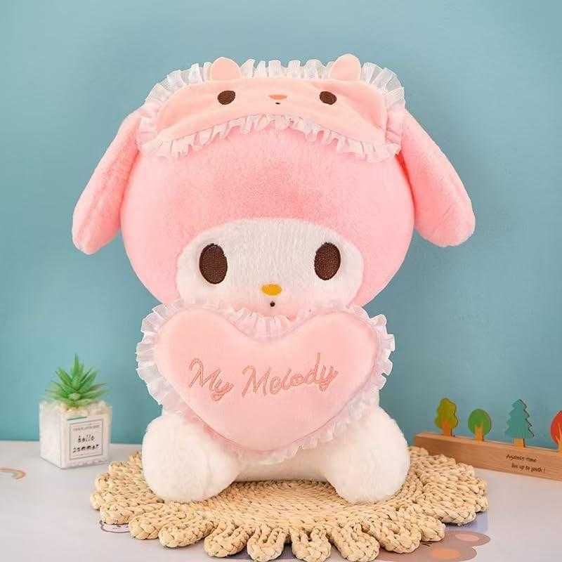 Мягкая игрушка Зайчик с сердечком My Melody, 35 см, плюшевая игрушка