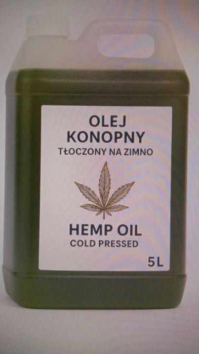 Olej konopny tłoczony na zimno 1l