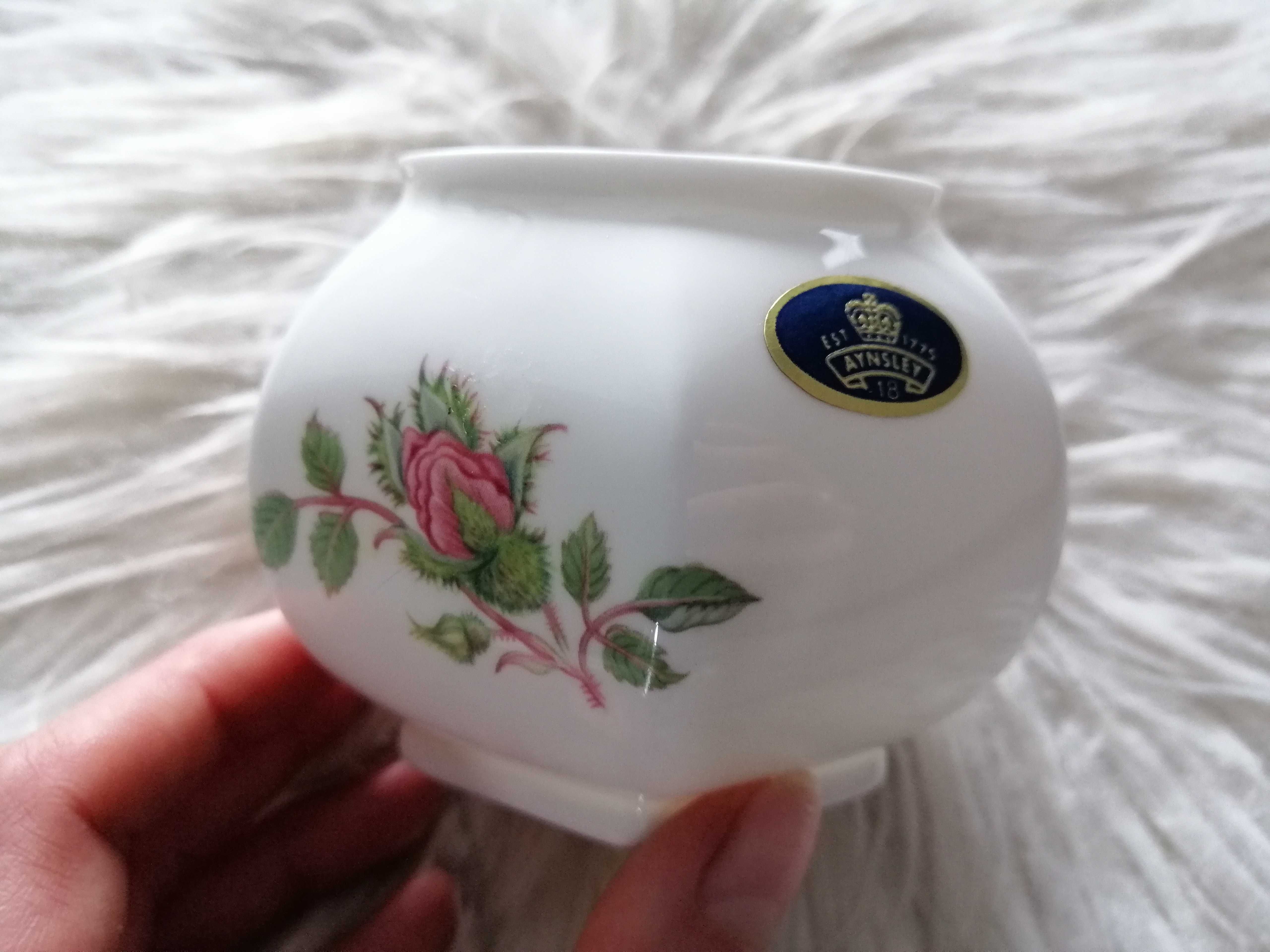 Aynsley wazonik pojemnik puzderko porcelana kolekcjonerska